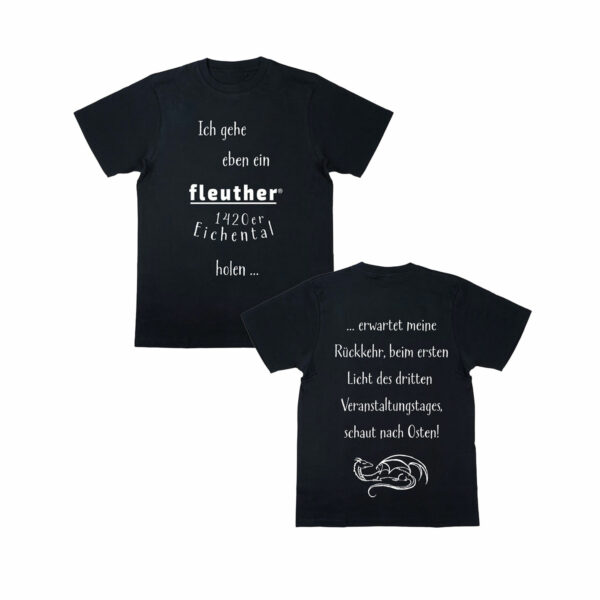 schwarzes tshirt von fleuther brauerei tolkien tage